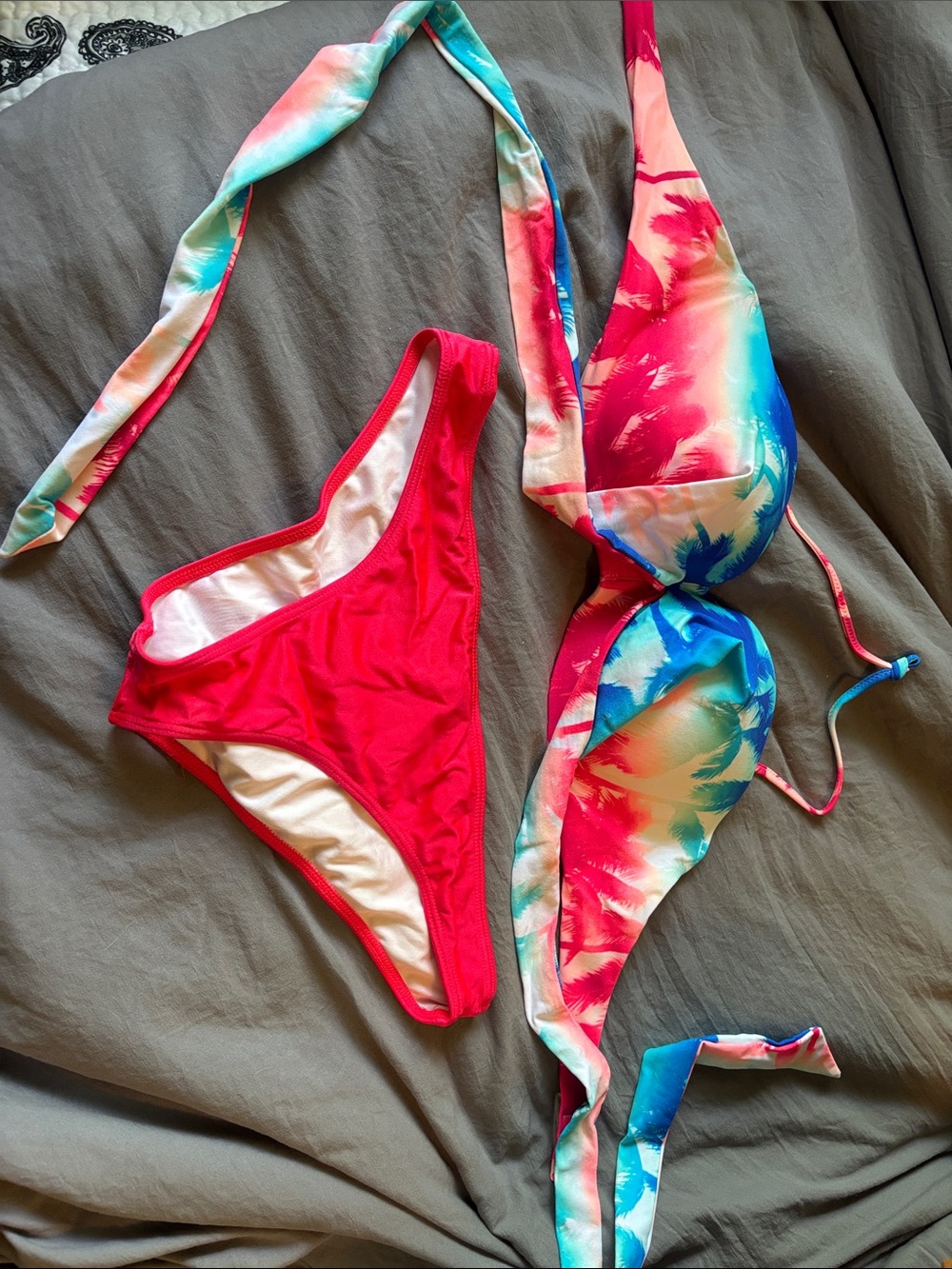 Victoria secret Bomb pop halter bikini